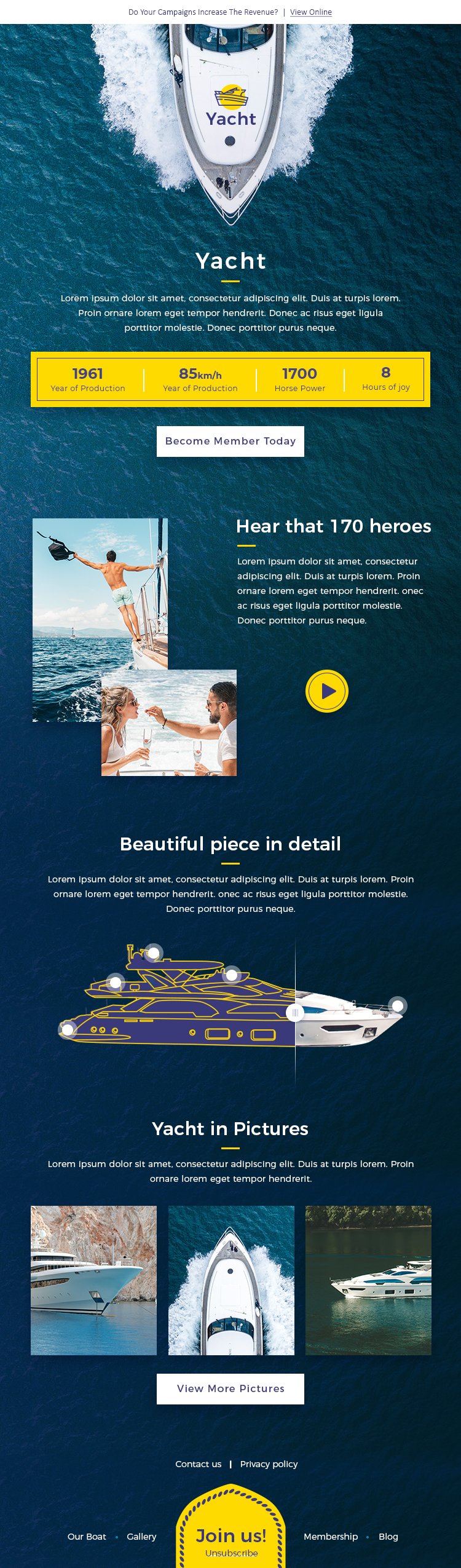 yacht Emailer